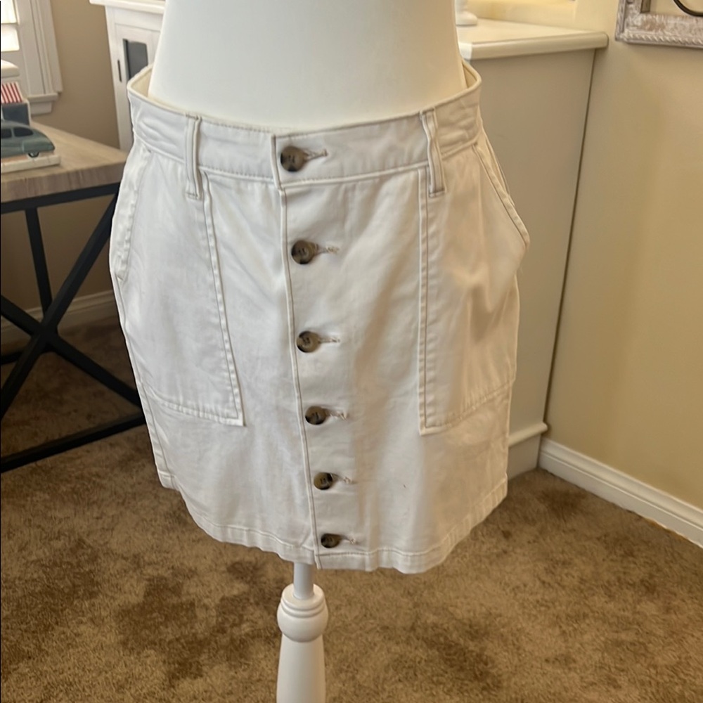 a.n.a White Mini Cargo Skirt Casual